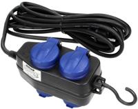 Enzo Orno hangkoppeling zwart ip44 h05 3x1,5qmm 10m 4v met klep - 6871981