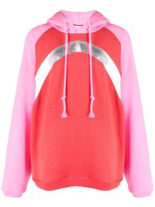 ERL hoodie en coton à design colour block - Rose