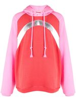 ERL hoodie en coton à design colour block - Rose - thumbnail