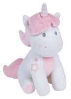 Luminou knuffel Glow In The Dark - Eenhoorn 24 cm wit/roze - thumbnail
