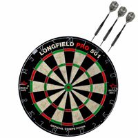 Dartbord set compleet van 45.5 cm met 3x Black Arrow dartpijlen van 21 gram Dartbord set compleet van 45.5 cm met 3x Black Arrow dartpijlen van 21 gram
