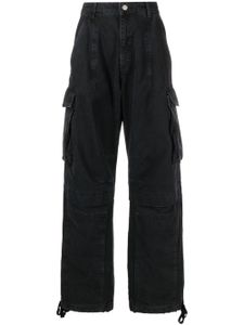 MOSCHINO JEANS pantalon cargo à taille haute - Noir