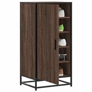 VidaXL Schoenenrek 48x38x97,5 cm bewerkt hout bruin eikenkleurig