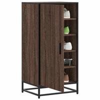 VidaXL Schoenenrek 48x38x97,5 cm bewerkt hout bruin eikenkleurig