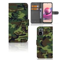 Xiaomi Redmi Note 10S | 10 4G | Poco M5s | Telefoon Hoesje | Army Dark