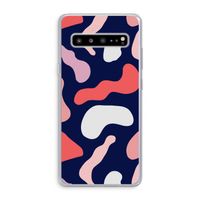Memphis Shapes Pink: Samsung Galaxy S10 5G Transparant Hoesje
