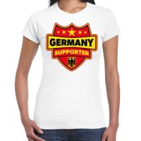 Duitsland supporters t-shirt - wit - voor dames - Germany - landen shirts - kleding - sport
