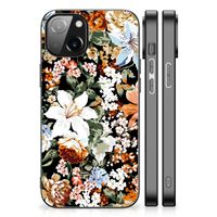 Bloemen Hoesje voor Apple iPhone 14 Dark Flowers - thumbnail
