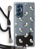 Vogeltjes: Oppo Find X3 Neo Transparant Hoesje met koord