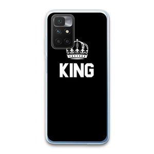 King zwart: Xiaomi Redmi 10 Transparant Hoesje