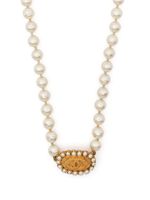 CHANEL Pre-Owned collier à perles CC (1995) - Or - thumbnail