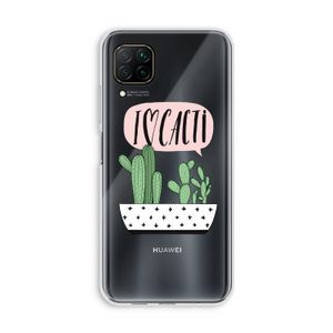 I love cacti: Huawei P40 Lite Transparant Hoesje