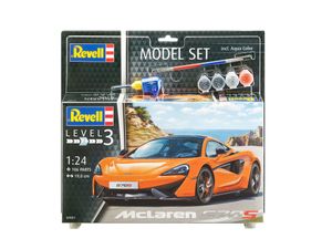 Revell Modellbausatz Auto 1:24 - McLaren 570S im Maßstab 1:24, Level 3, originalgetreue Nachbildung mit vielen Details, , Model Set mit Basiszubehör, 67051 schaalmodel onderdeel en -accessoire