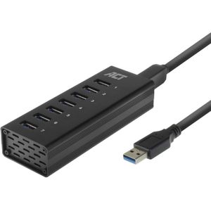 ACT Connectivity USB Hub 7 Port met stroomadapter usb-hub