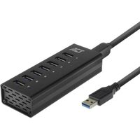 ACT Connectivity USB Hub 7 Port met stroomadapter usb-hub - thumbnail