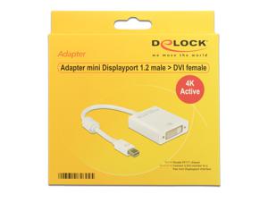 DeLOCK 62604 mini Displayport 1.2 DVI-I 24+5 Wit kabeladapter/verloopstukje