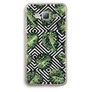 Geometrische jungle: Samsung Galaxy J3 (2016) Transparant Hoesje