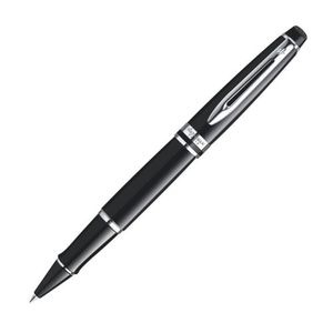 Rollerpen Waterman Expert black lacquer CT fijn