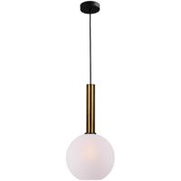 Masterlight Hanglamp Ø 25cmBella 2 Antiek messing met mat wit glas - 2980-10-06-25