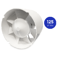 [tweedekans] Blauberg Tubo125 Inschuif-buisventilator - 195 M3/h - Voor In Kanaal 125mm - thumbnail