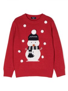 Il Gufo pull Snowman Christmas - Rouge