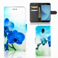 Samsung Galaxy J5 2017 Hoesje Orchidee Blauw - Cadeau voor je Moeder