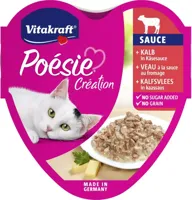 Vitakraft Poésie Création Kalfsvlees in Kaassaus 85 g