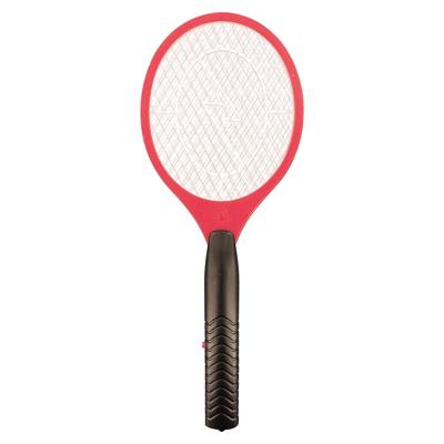Vliegenmepper - elektrisch - rood - 46 cm - kunststof - op batterijen - anti-insecten