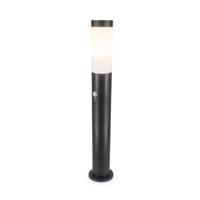 Dally LED Sokkellamp Zwart M - Bewegingssensor -Schemerschakelaar - E27 fitting - IP44 Waterdicht - 80 cm - padverlichting - Staande buitenlamp