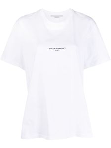 Stella McCartney t-shirt en coton à logo imprimé - Blanc