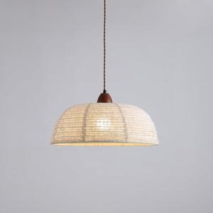 Moderne Hanglamp Met Hout En Stof