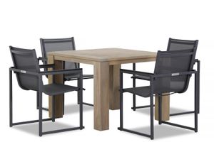 Lifestyle Delgada/Brighton 100 cm dining tuinset 5-delig stapelbaar