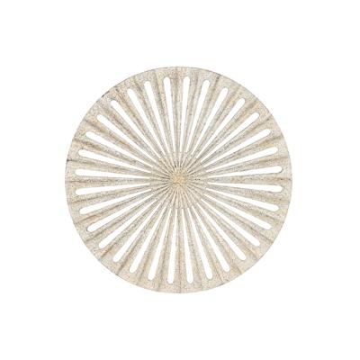 Wanddecoratie Home ESPRIT Wit Gouden Neoklassiek 91 x 3 x 91 cm