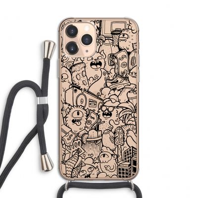 Vexx Black City : iPhone 11 Pro Transparant Hoesje met koord