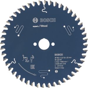 Bosch Accessoires Cirkelzaagblad expert for Wood 165x30x2.6/1.6x48T - 2608644027