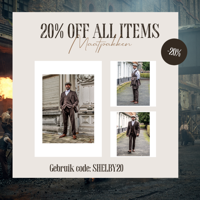 Maatpak Voor Heren | 3-delig Pak | Bruin Visgraat | Thomas Shelby | Peaky Blinders | Peaky Blinders