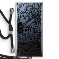 Vexx Black Mixtape: Sony Xperia XZ1 Transparant Hoesje met koord