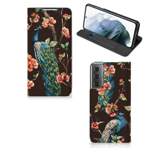 Samsung Galaxy S21 FE Hoesje maken Pauw met Bloemen