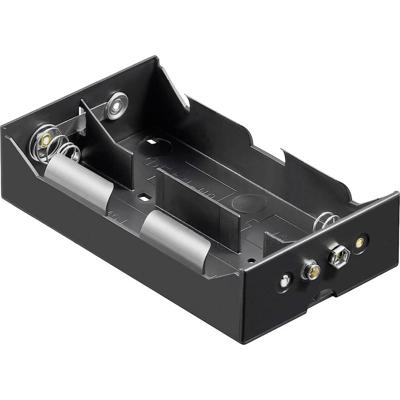 Goobay 11977 Batterijhouder Aantal cellen: 4 D (mono) Drukknopaansluiting (l x b x h) 133.5 x 74 x 31.5 mm