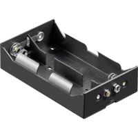 Goobay 11977 Batterijhouder Aantal cellen: 4 D (mono) Drukknopaansluiting (l x b x h) 133.5 x 74 x 31.5 mm