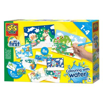 SES my first - kleuren met water megaset verborgen dieren
