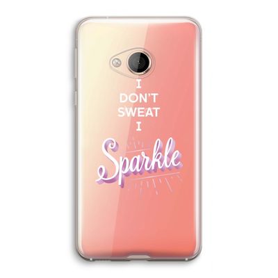 Sparkle quote: HTC U Play Transparant Hoesje