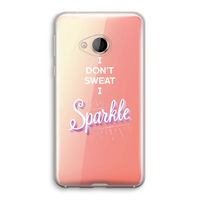Sparkle quote: HTC U Play Transparant Hoesje