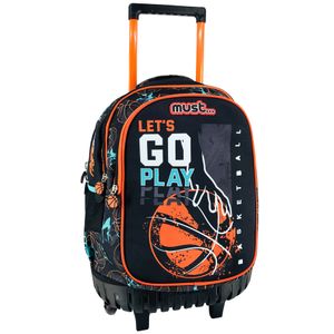 Must Rugzak Trolley, Basketbal- 44 x 34 x 20 cm - Polyester