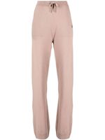 Lorena Antoniazzi pantalon de jogging droit à patch logo - Rose - thumbnail