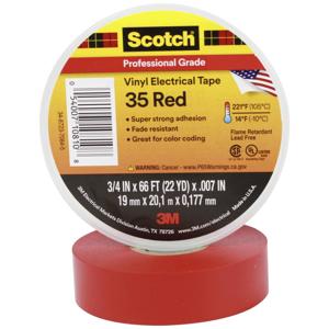 Scotch Scotch™ 35 SCOTCH35-19X20RD Isolatietape Scotch 35 Rood (l x b) 20 m x 19 mm 1 stuk(s)