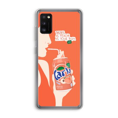 Peach please!: Samsung Galaxy A41 Transparant Hoesje