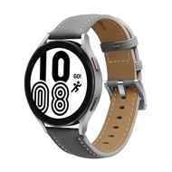 Premium Leather bandje - Grijs - Samsung Galaxy watch 7 / Galaxy Watch FE - 40mm & 44mm
