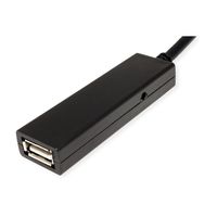 VALUE USB 2.0 Verleng kabel met actieve Repeater, A - C, zwart, 15 m - thumbnail