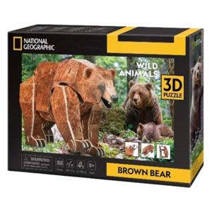 Cubic Fun 3d puzzel national geographic bruine beer
